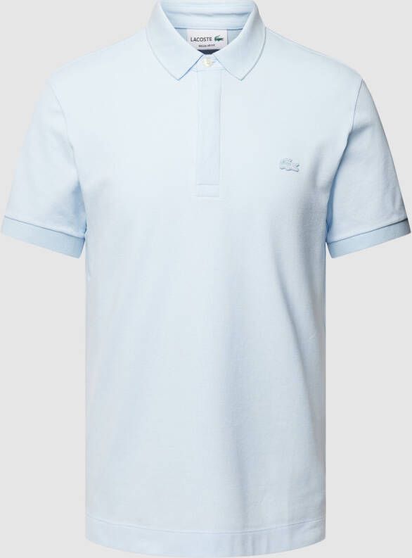 Lacoste Classic fit poloshirt met labeldetail