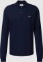 LACOSTE Heren Polo's & T-shirts 1hp2 Men Long Sleeved Best Polo Donkergroen - Thumbnail 5