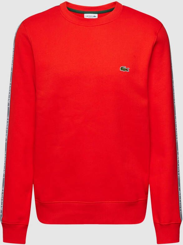 Lacoste Classic fit sweatshirt met ronde hals model 'TAPE CREW'
