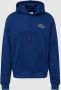 Lacoste Blauwe Trui met Capuchon en Geborduurde Krokodil Blauw Heren - Thumbnail 1