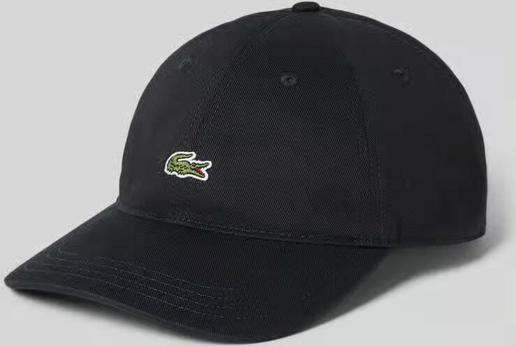 Lacoste Zwarte ongestructureerde pet met klein logo Black Heren - Foto 2