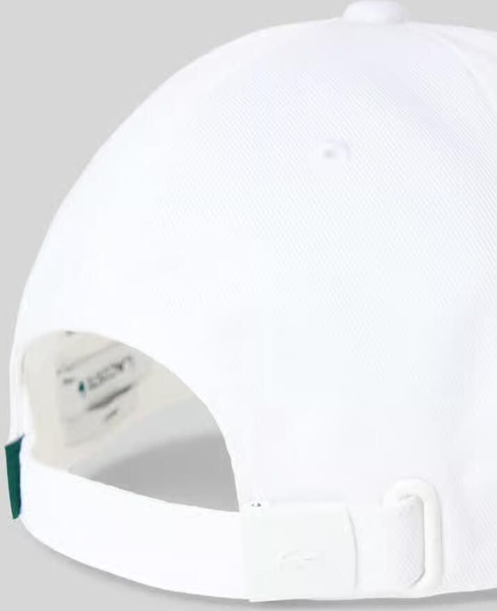 Lacoste Witte Unstructured Cap met Klein Logo White - Foto 4