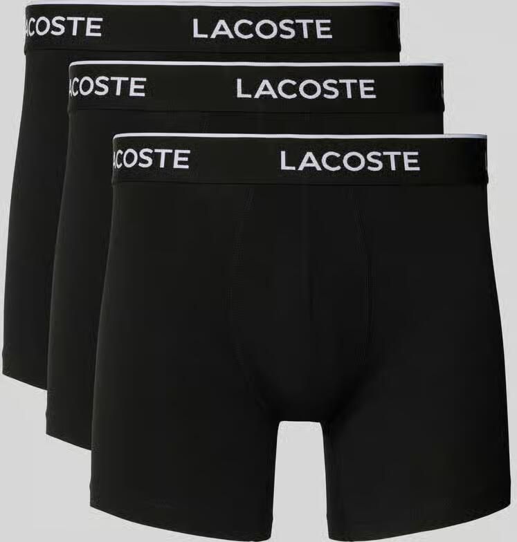 Lacoste Boxershort met elastische band met label in een set van 3 stuks - Foto 3