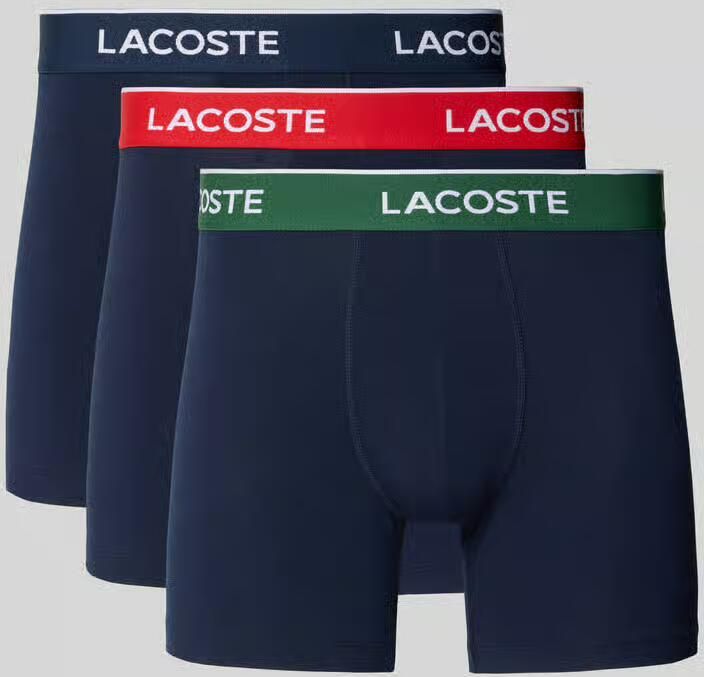 Lacoste Boxershort met elastische band met label in een set van 3 stuks - Foto 4