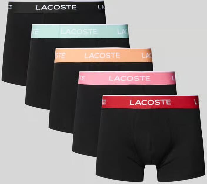 Lacoste Boxershort met elastische band met label in een set van 5 stuks - Foto 5