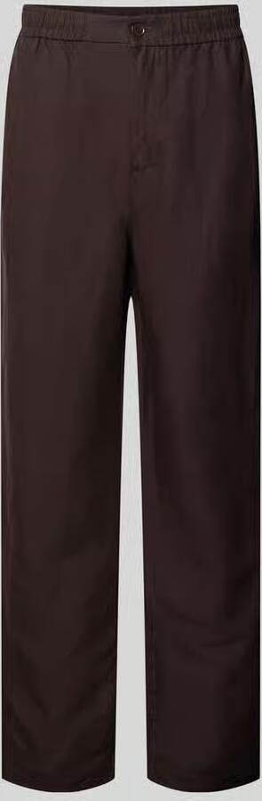 Lacoste broek met rechte pijpen van linnenmix stoffen broek - Foto 4