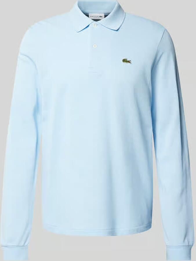 Lacoste Classic fit poloshirt in design met lange mouwen