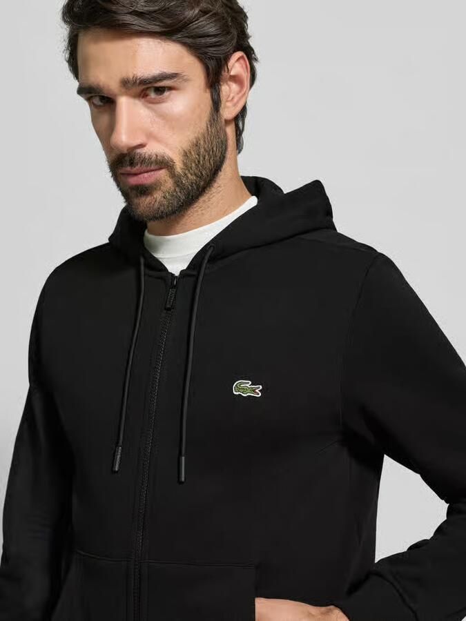 Lacoste Zip-throughs Stijlvolle en Functionele Jassen Zwart Heren - Foto 2