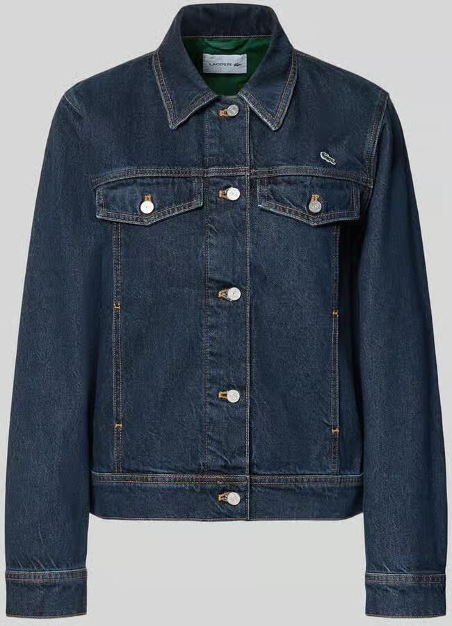 Lacoste Jeansjack met logodetail - Foto 1