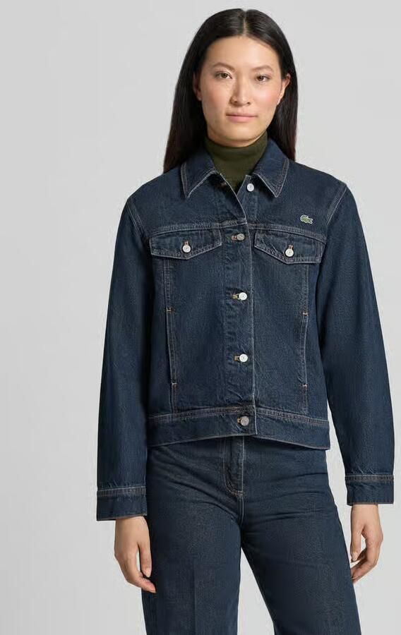 Lacoste Jeansjack met logodetail - Foto 2