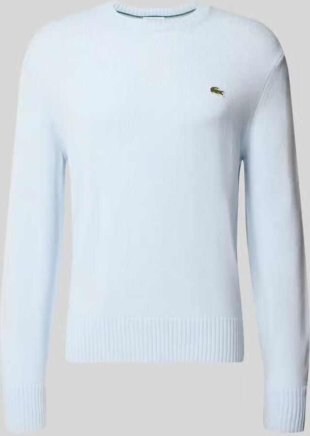 Lacoste klassiek fit pullover van zuivere wol