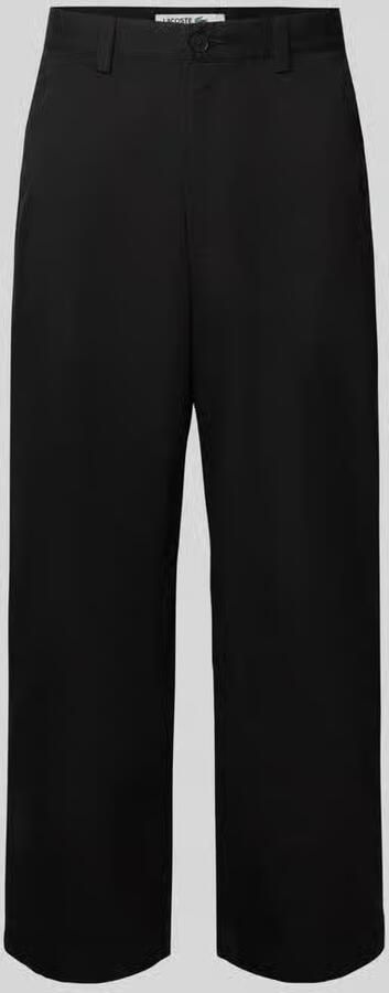 Lacoste Loose fit broek met wijdte van katoenmix