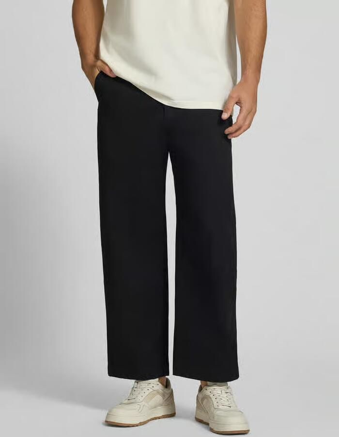 Lacoste Loose fit broek met wijdte van katoenmix - Foto 3