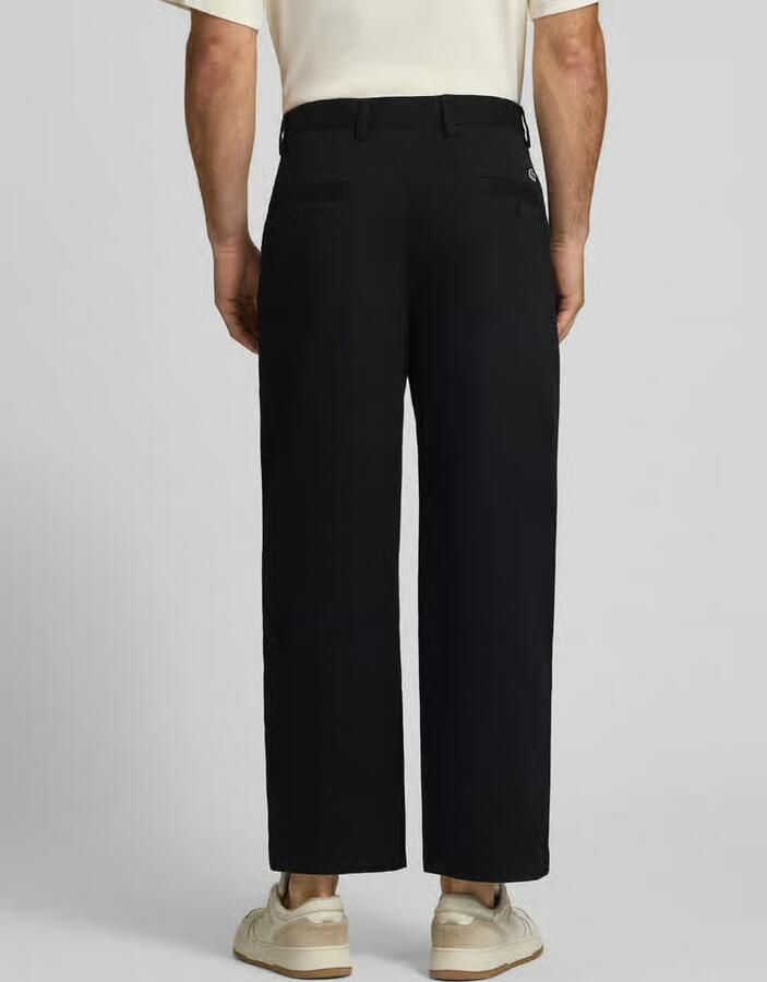 Lacoste Loose fit broek met wijdte van katoenmix - Foto 2
