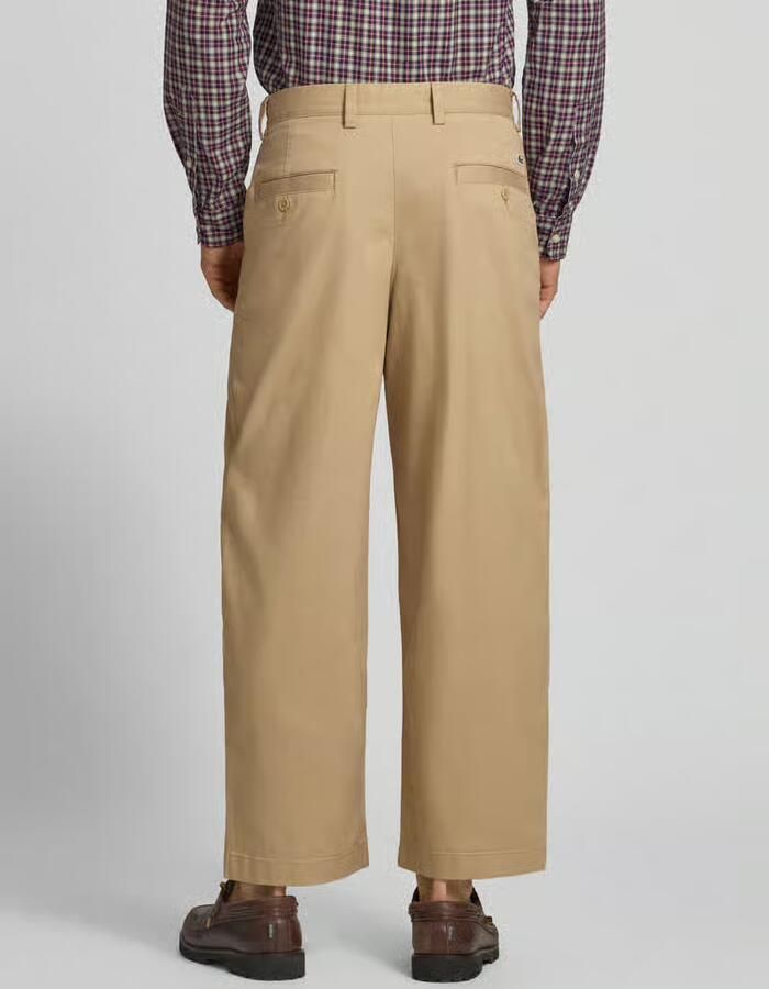Lacoste Loose fit broek met wijdte van katoenmix - Foto 2