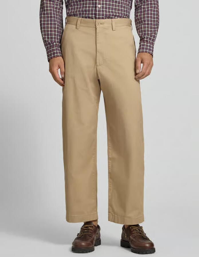 Lacoste Loose fit broek met wijdte van katoenmix - Foto 3