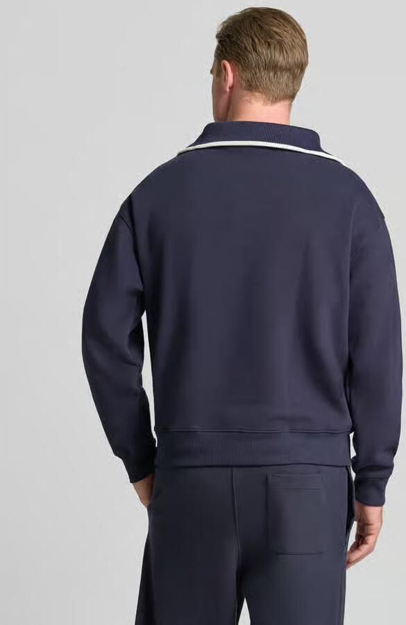 Lacoste Loose fit schipperstrui van katoenmix model 'Tennisc'