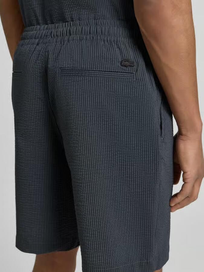 Lacoste loose fit short van katoenmix