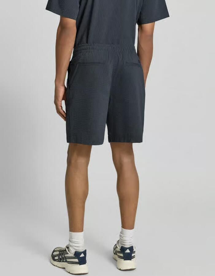 Lacoste loose fit short van katoenmix