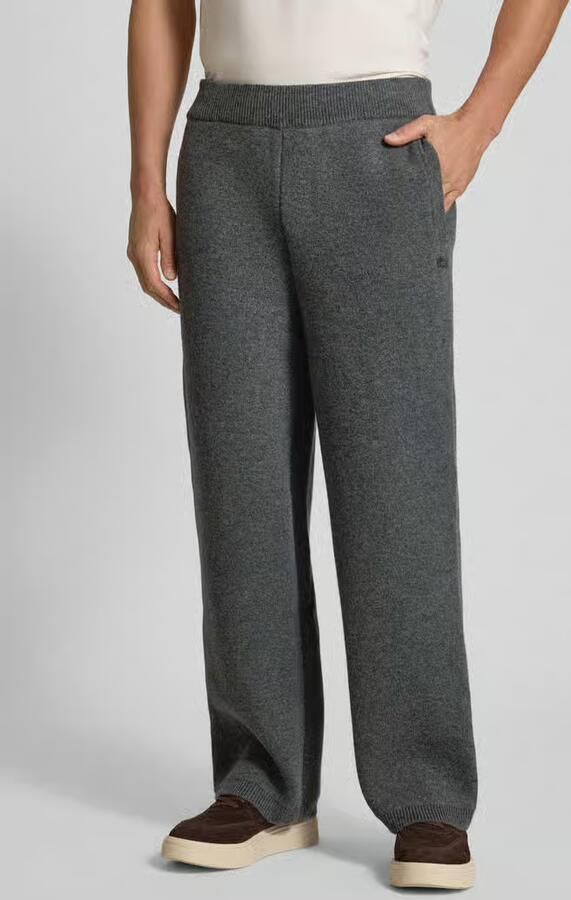 Lacoste Loose fit sweatpants van wolmix - Foto 2