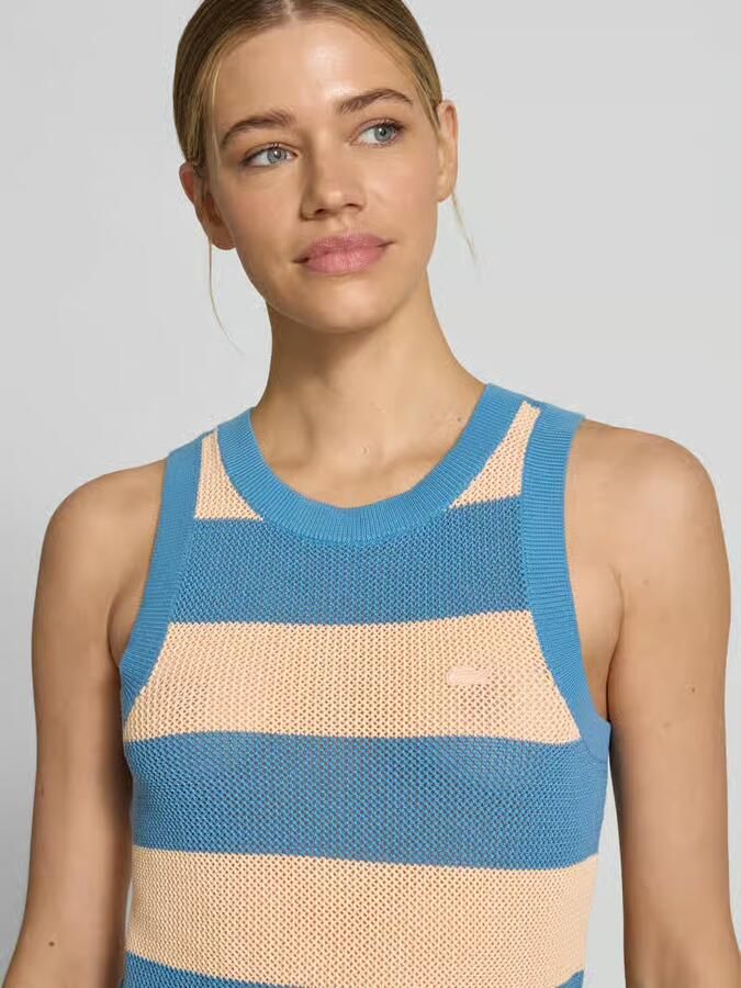 Lacoste Nauwsluitende tricotjurk van puur katoen