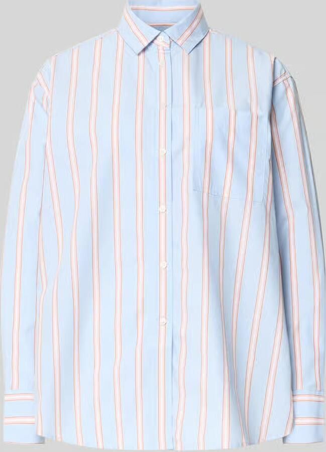 Lacoste Oversized overhemdblouse van puur katoen - Foto 2