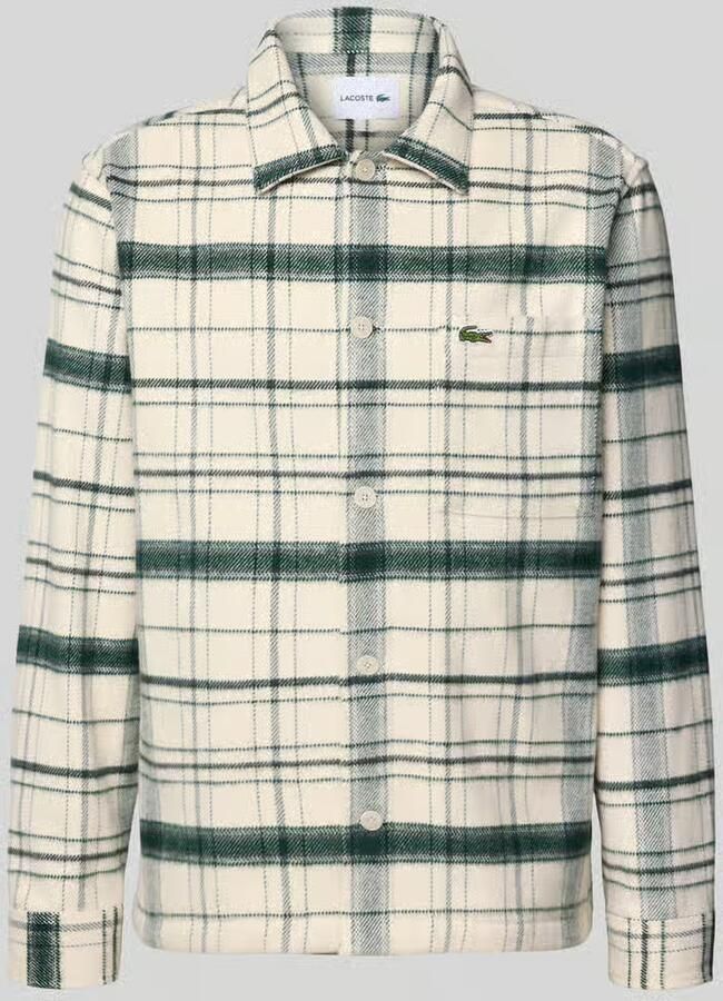Lacoste Oversized overhemdjack van puur katoen model '6CG'