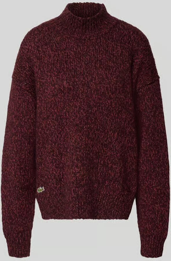 Lacoste oversized pullover van wolmix