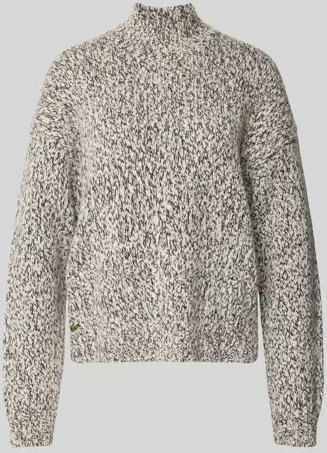 Lacoste oversized pullover van wolmix
