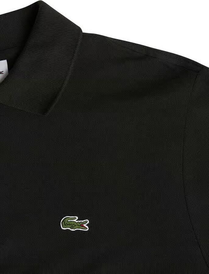 Lacoste Logo Patch Klassieke Kraag Knoopsluiting Korte Mouwen T-shirts en Polos Black Heren - Foto 20