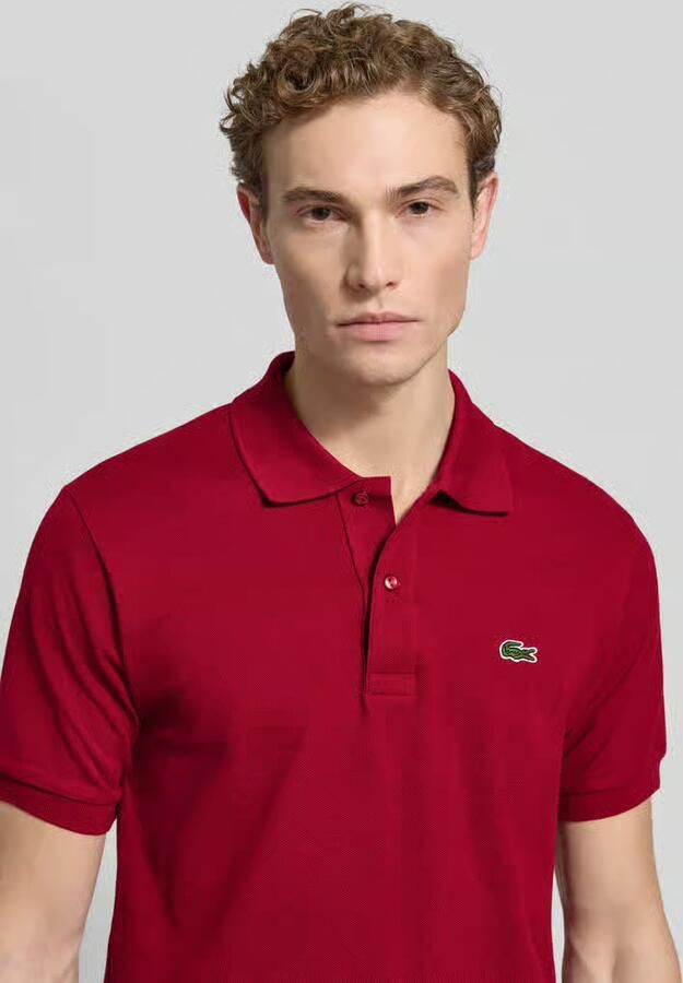 Lacoste Klassieke Katoenen Polo met Moeder van Parel Knopen Red Heren - Foto 11