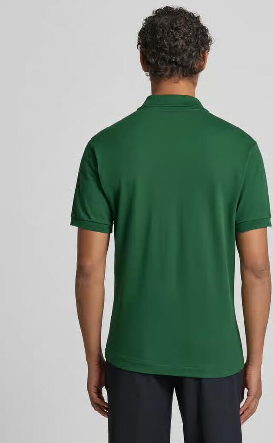 Lacoste Groene Geribbelde Kraag en Mouw T-shirts en Polos Groen Heren - Foto 6