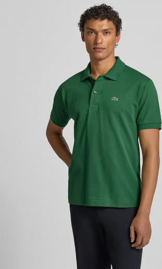 Lacoste Groene Geribbelde Kraag en Mouw T-shirts en Polos Groen Heren - Foto 7