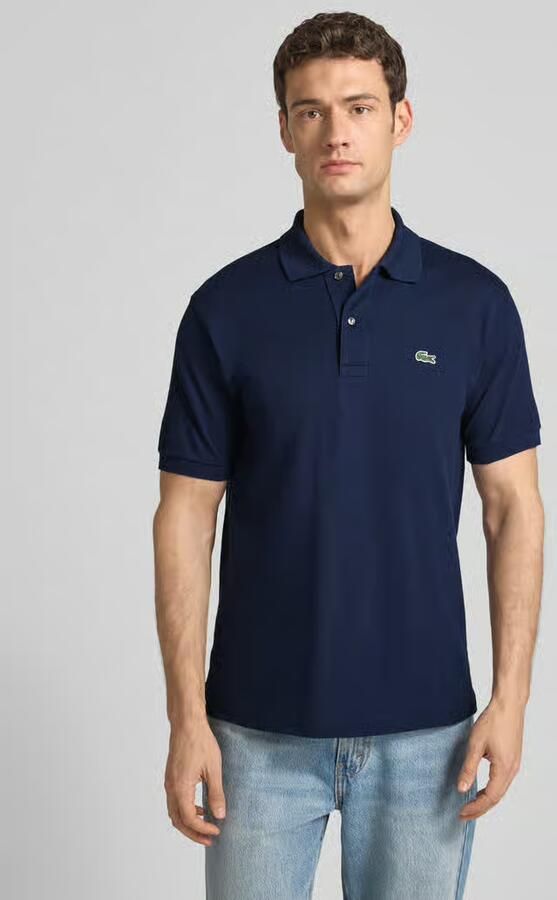 LACOSTE Heren Polo's & T-shirts 1hp2 Men Long Sleeved Best Polo Donkerblauw - Foto 20