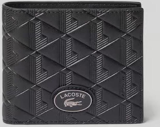 Lacoste Portemonnee van echt leer model 'Nomogramme Wallet' - Foto 4