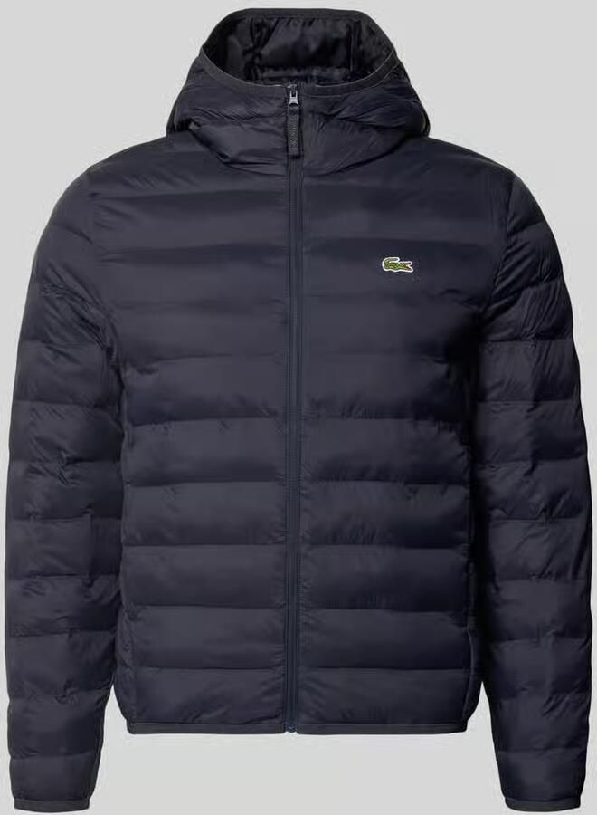 Lacoste Regular fit bomberjack met Ecodown-vulling
