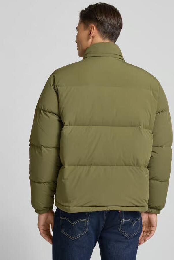 Lacoste Regular fit donsjack met opstaande kraag en geïntegreerde capuchon