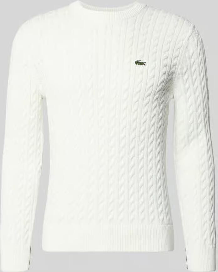 Lacoste Regular fit gebreide pullover van katoenmix