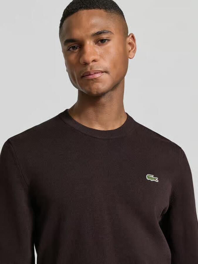 Lacoste Regular fit gebreide pullover van katoenmix - Foto 2