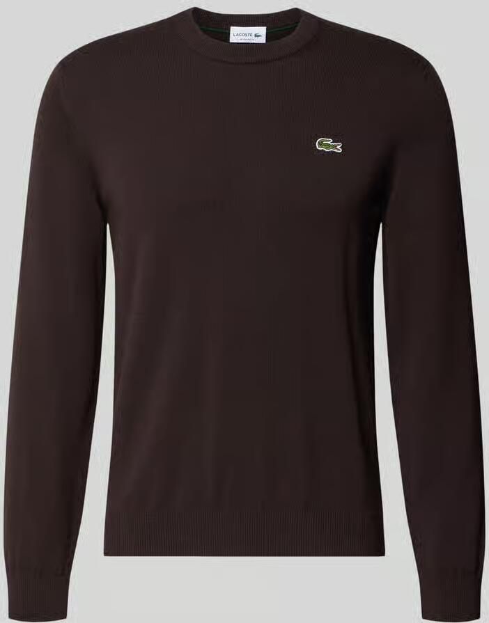 Lacoste Regular fit gebreide pullover van katoenmix