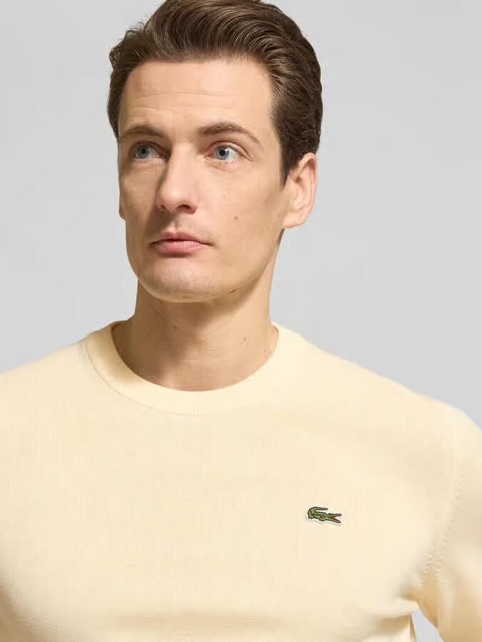 Lacoste Regular fit gebreide pullover van katoenmix - Foto 2