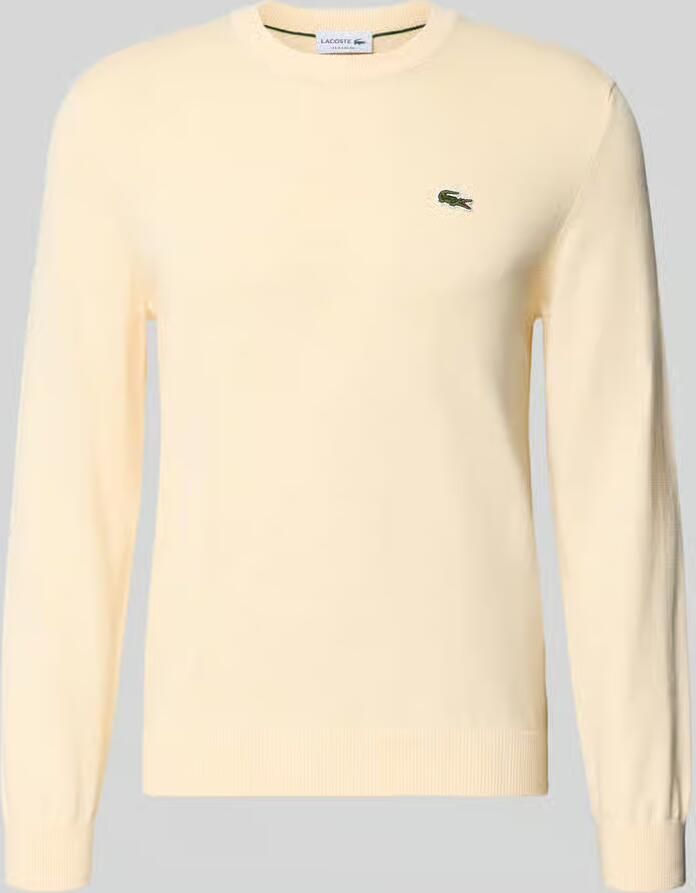 Lacoste Regular fit gebreide pullover van katoenmix
