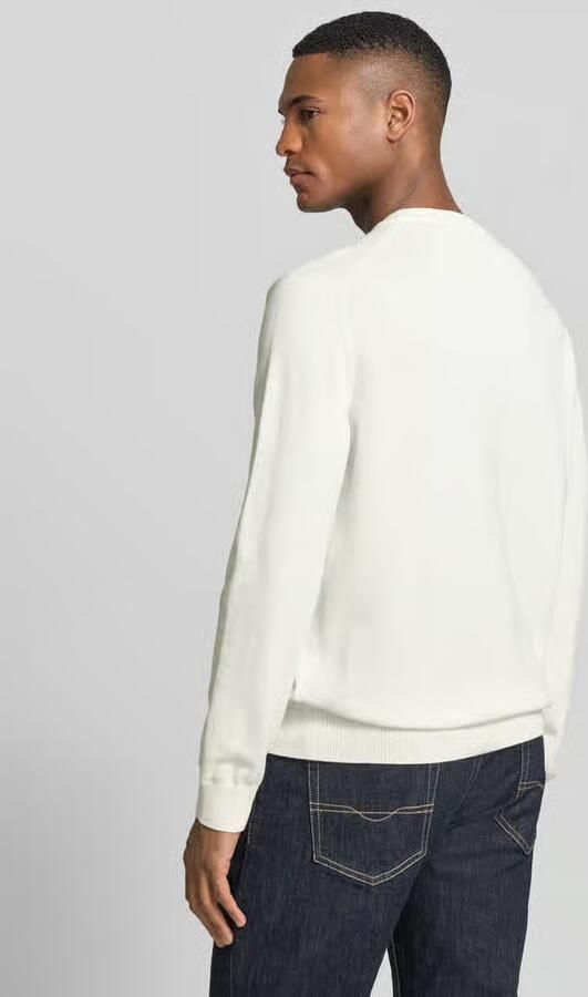 Lacoste Witte Sweater met Geborduurde Krokodil White Heren - Foto 12