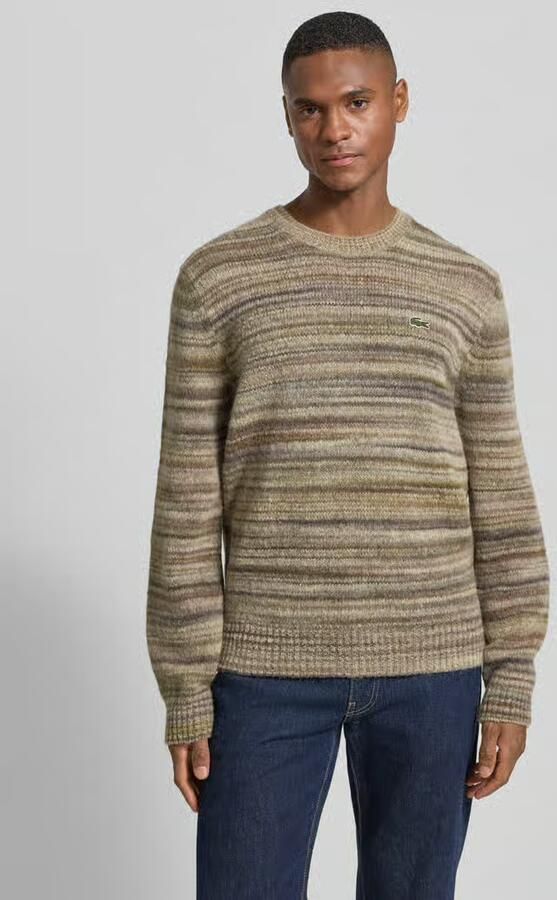 Lacoste Regular fit gebreide pullover van wolmix - Foto 2