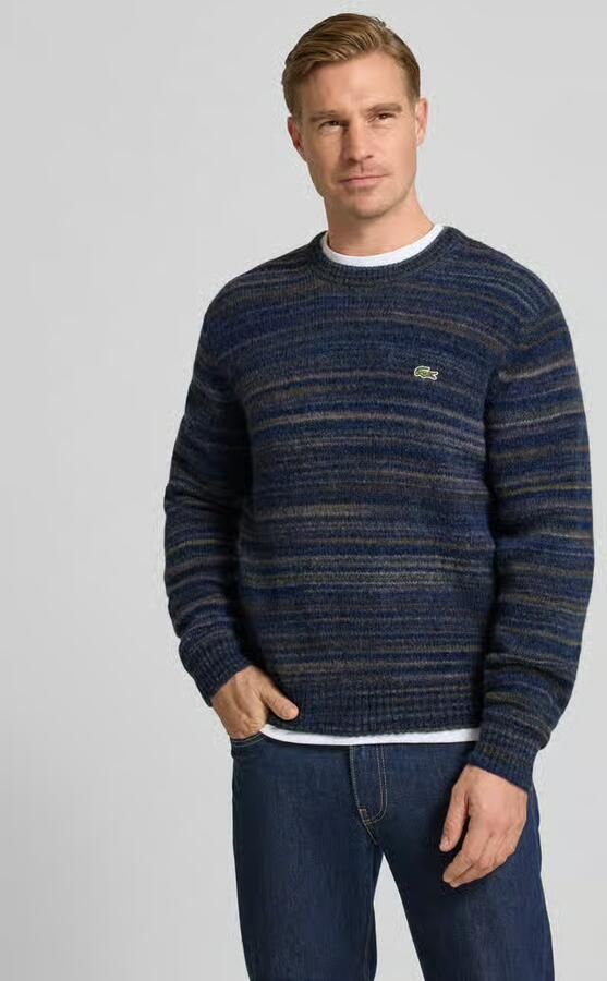 Lacoste Regular fit gebreide pullover van wolmix - Foto 2