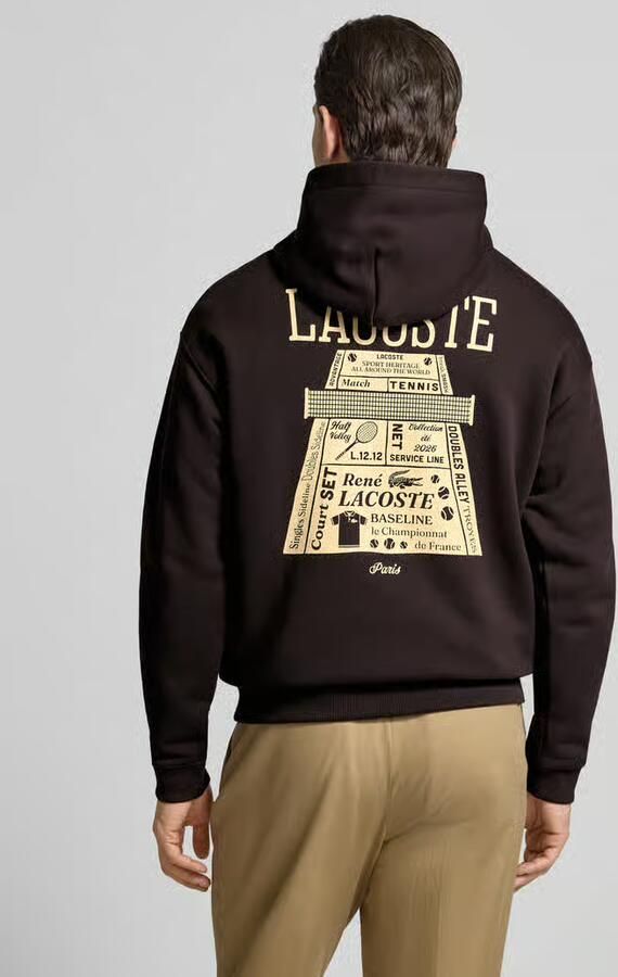 Lacoste Regular fit hoodie van puur katoen