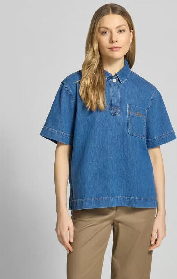 Lacoste regular fit jeansblouse van puur katoen - Foto 3