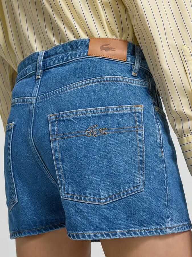 Lacoste regular fit jeansshorts van puur katoen