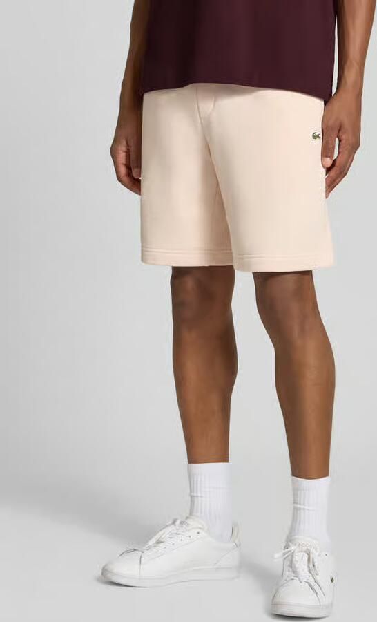 Lacoste Regular fit korte broek van katoenmix ' - Foto 3
