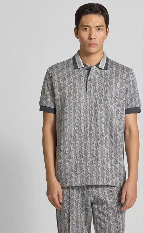 Lacoste Regular Fit poloshirt met katoen-aandeel - Foto 4